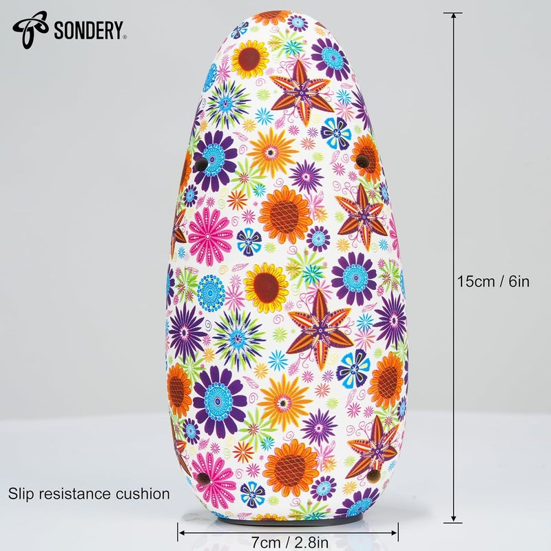 Sondery ميترونوم رقمي قابل لإعادة الشحن بصوت كبير مع شاشة ملونة ومخرج سماعة USB، تصميمات أنماط ملونة من سلسلة فن بوليتوم للغيتار والدرامز والبيانو وجميع الآلات الموسيقية كمدرب لعب - Image 4